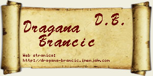 Dragana Brančić vizit kartica